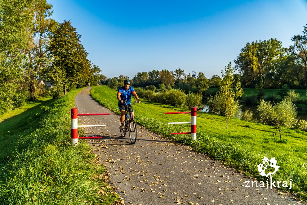 Fragment Żelaznego Szlaku Rowerowego w Karwinie