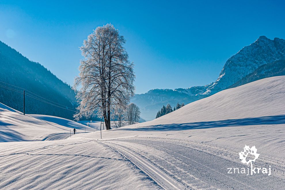 Zimowy krajobraz w Austrii