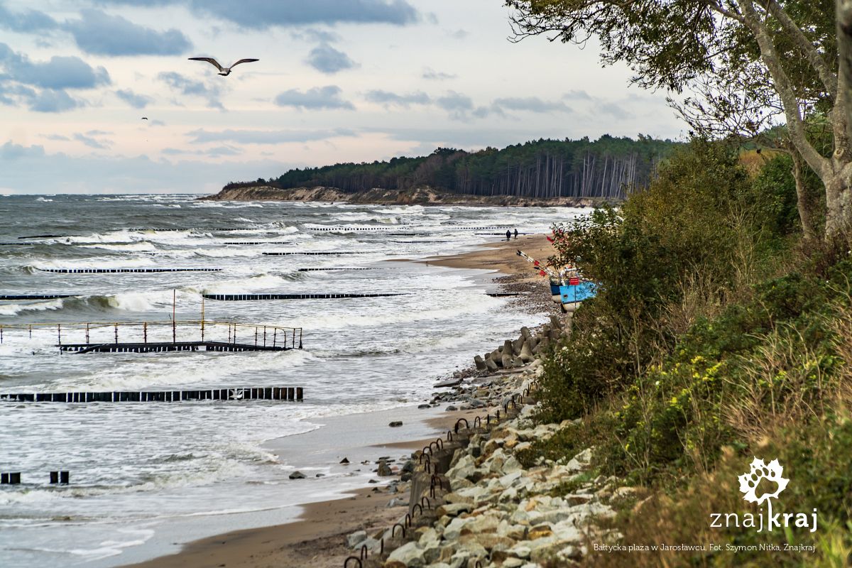 Bałtycka plaża w Jarosławcu