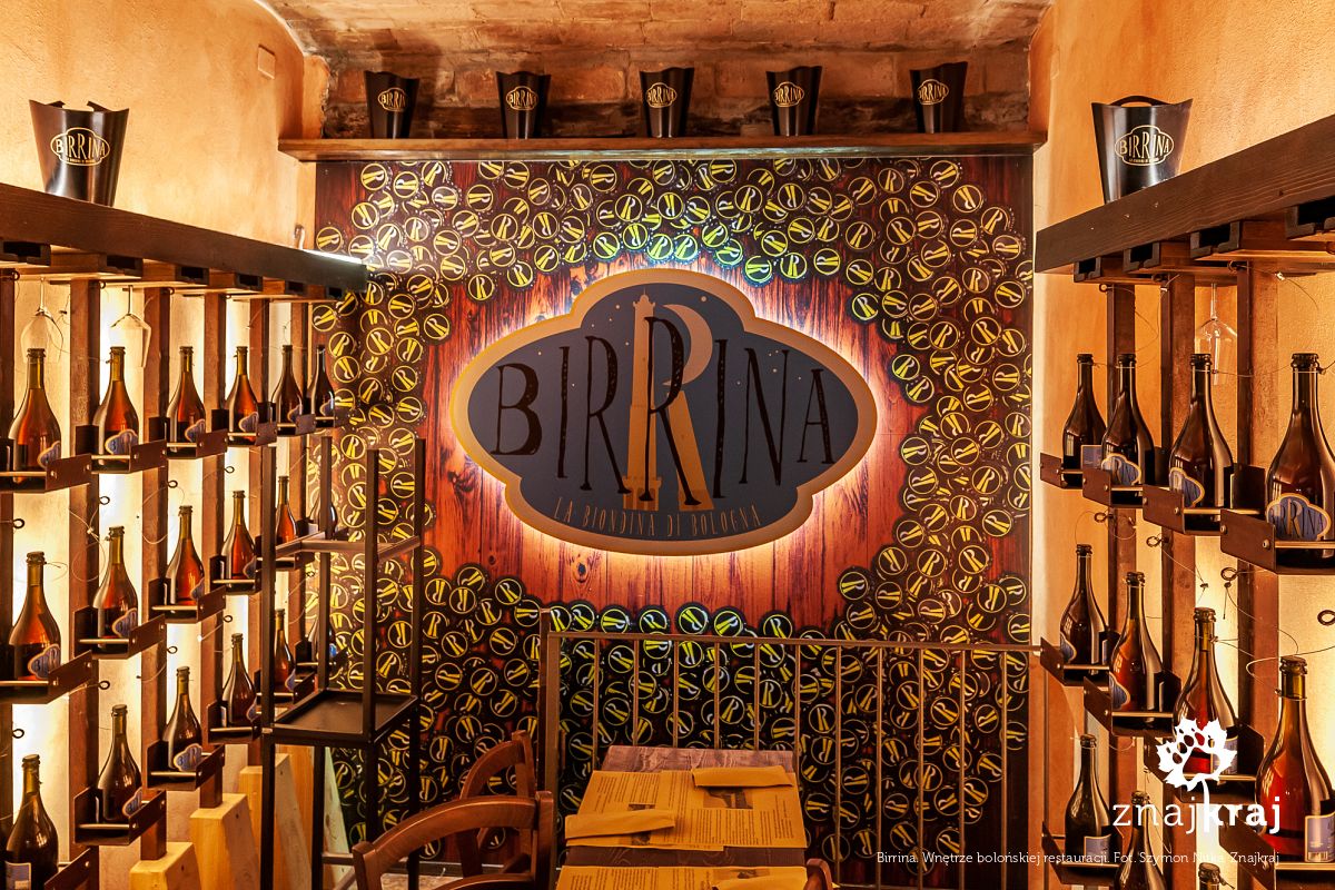 Birrina. Wnętrze bolońskiej restauracji
