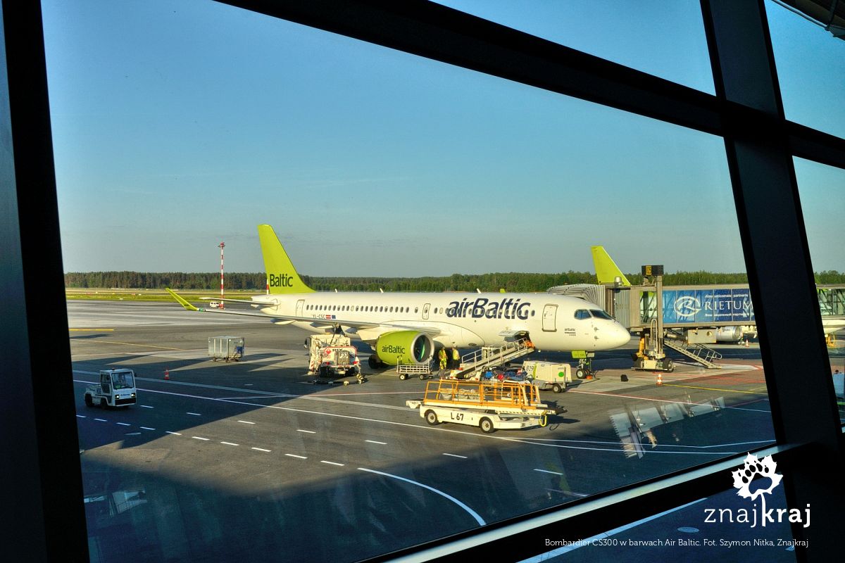 Bombardier CS300 w barwach Air Baltic