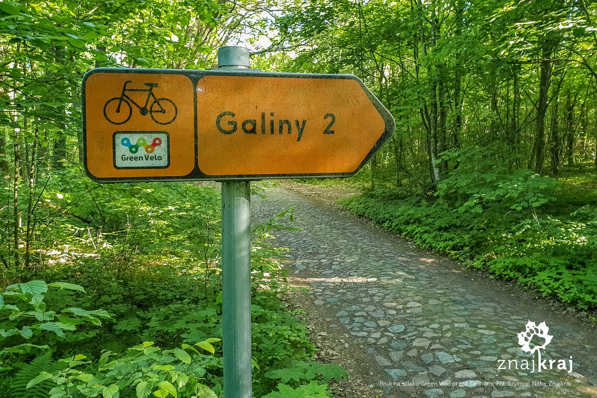 Bruk na szlaku Green Velo przed Galinami