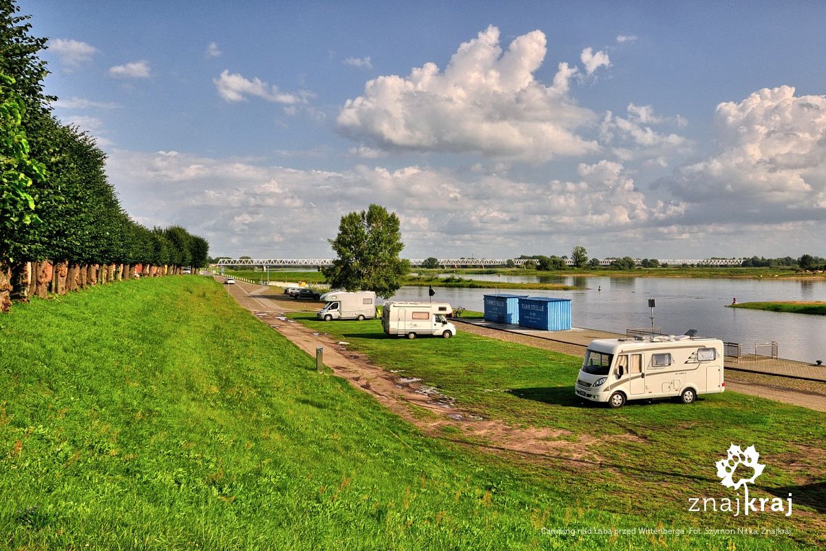 Camping nad Łabą przed Wittenberge