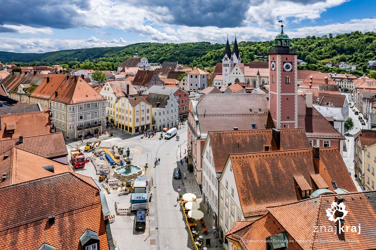 Centrum miasta Eichstätt we Frankonii