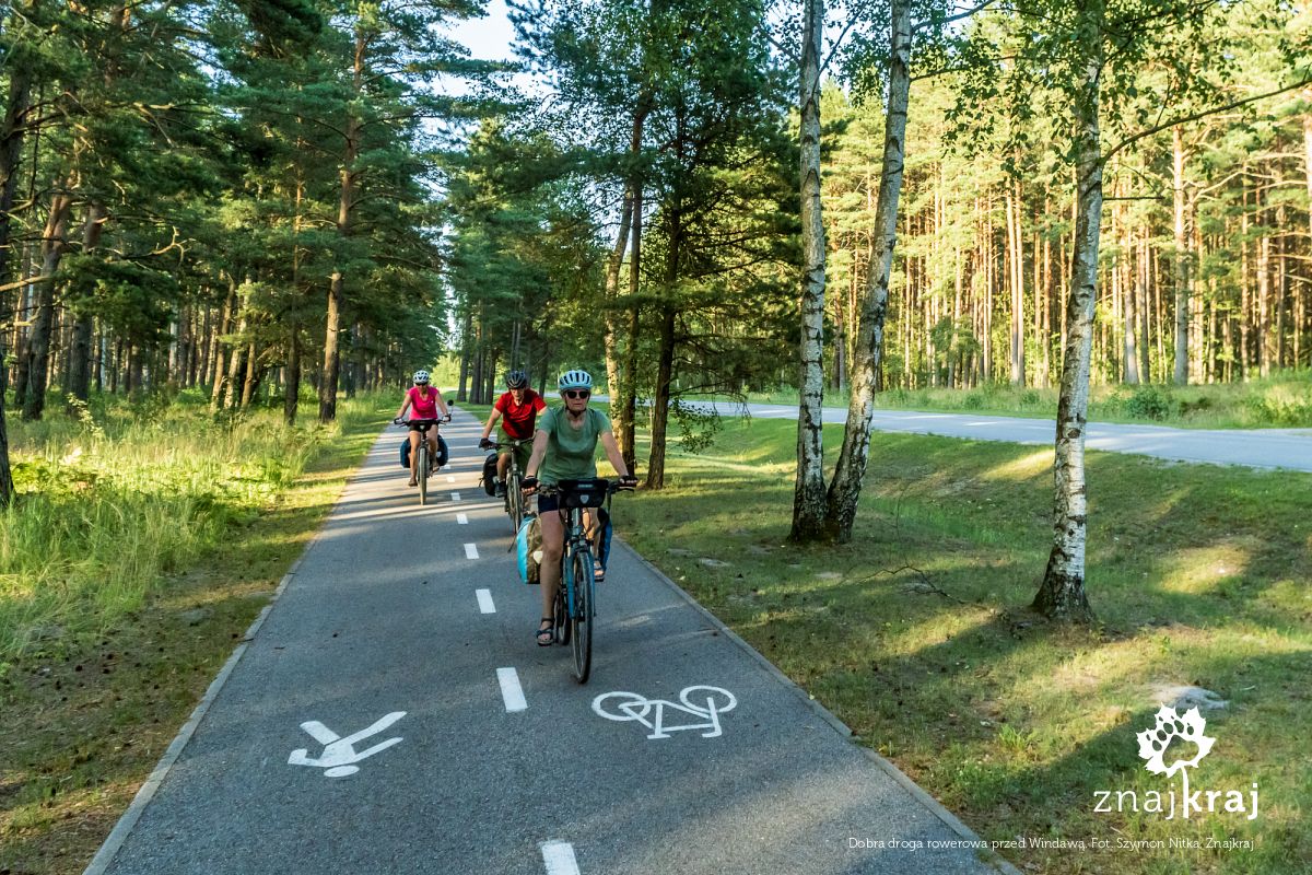 Dobra droga rowerowa przed Windawą