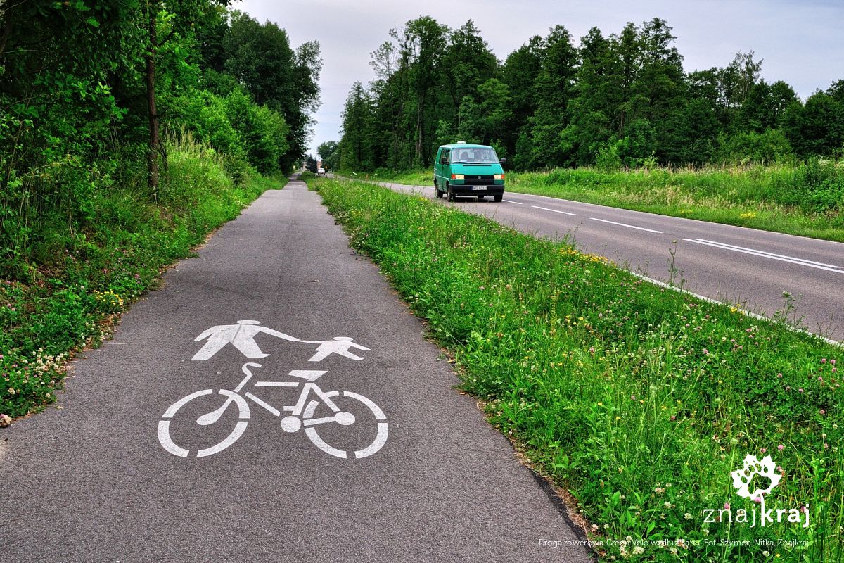 Droga rowerowa Green Velo wzdłuż Sanu
