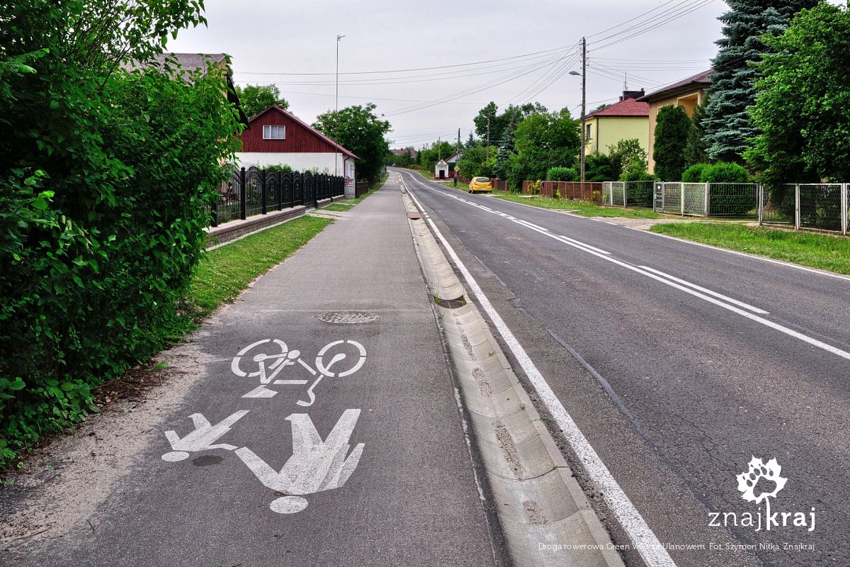 Droga rowerowa Green Velo za Ulanowem