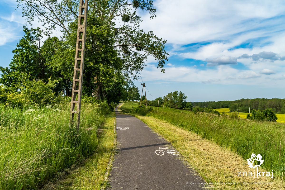 Droga rowerowa koło Dobrego Miasta