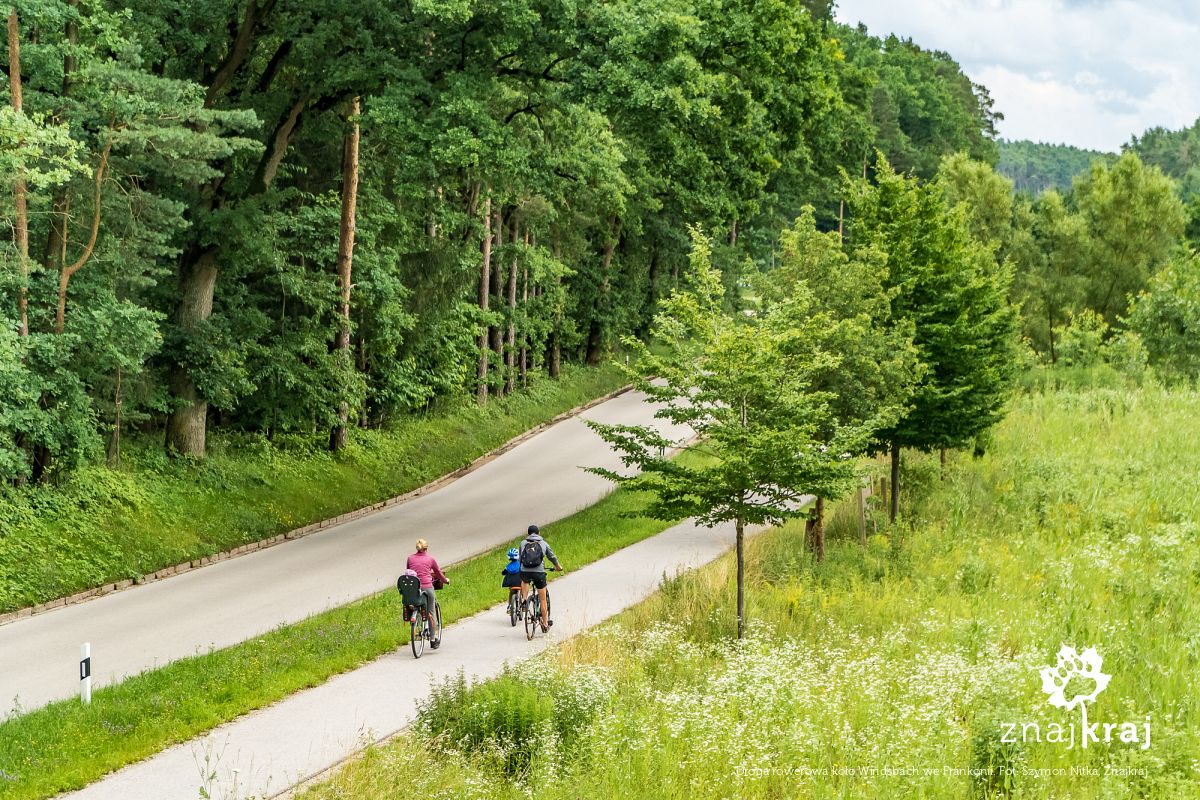 Droga rowerowa koło Windsbach we Frankonii