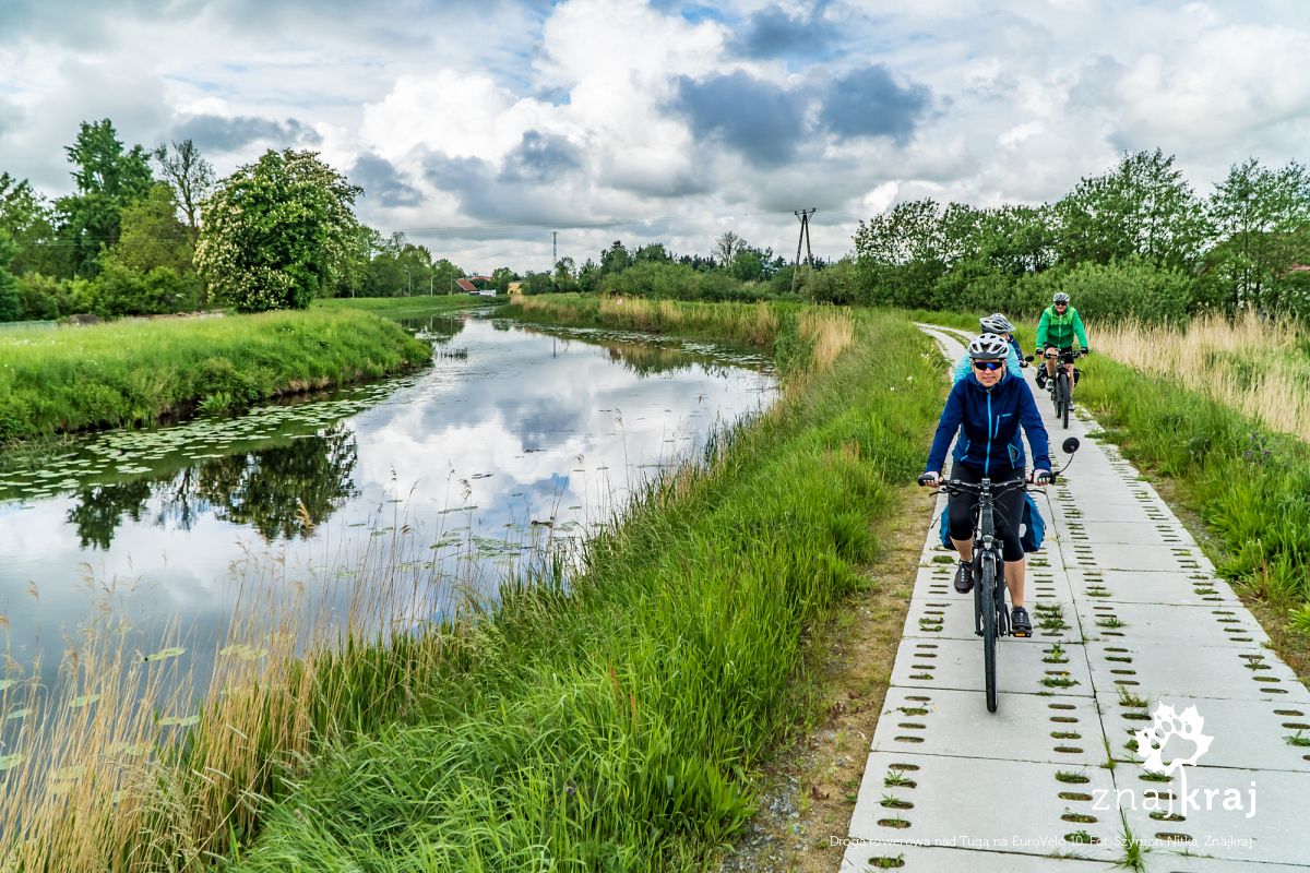 Droga rowerowa nad Tugą na EuroVelo 10