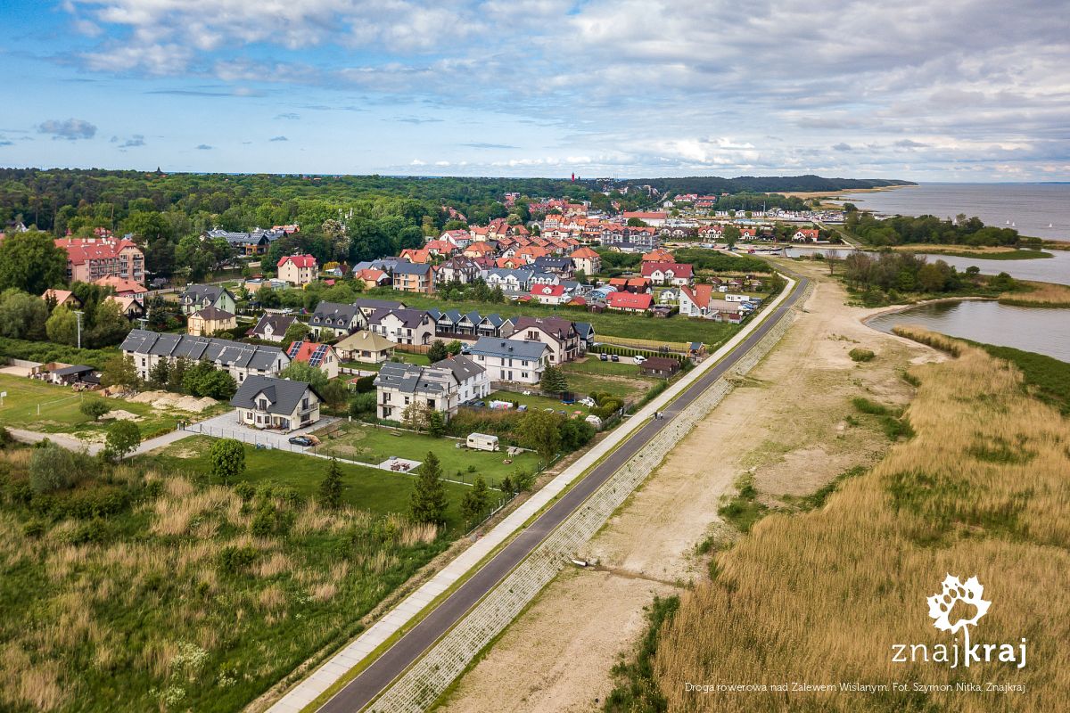 Droga rowerowa nad Zalewem Wiślanym