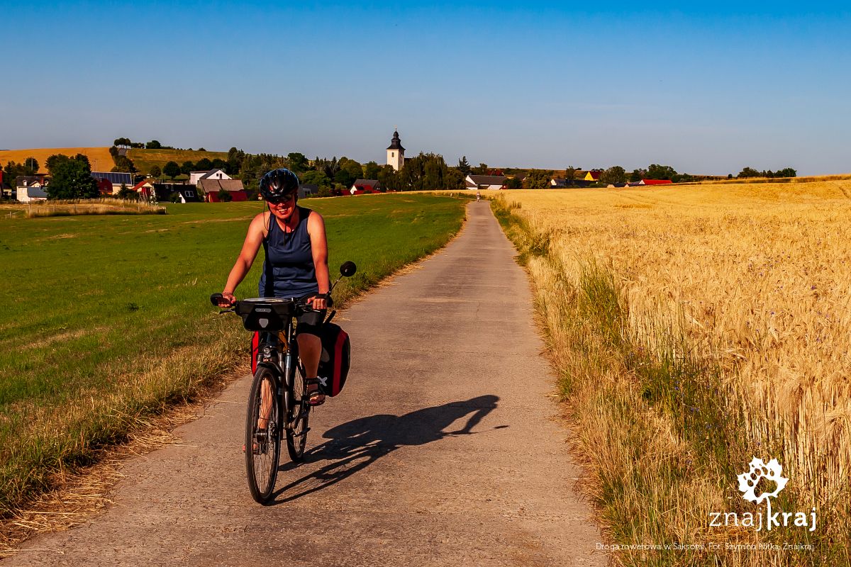 Droga rowerowa w Saksonii
