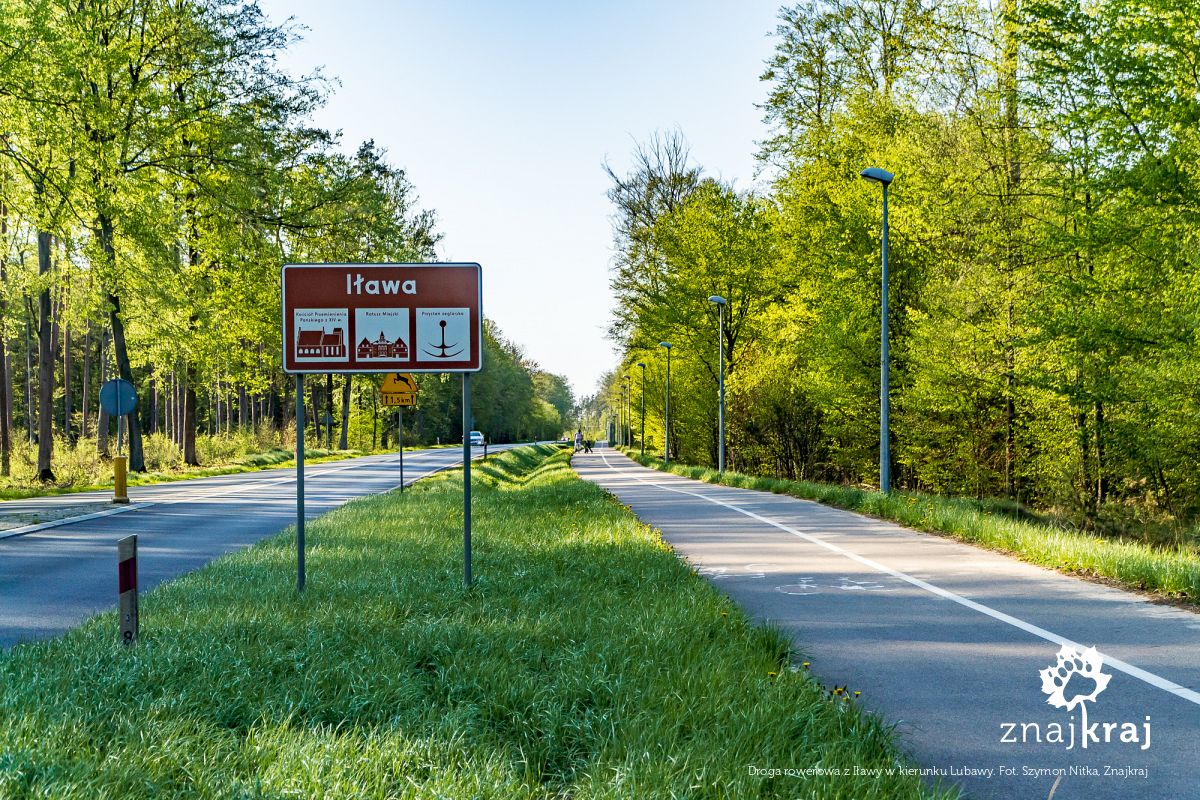Droga rowerowa z Iławy w kierunku Lubawy