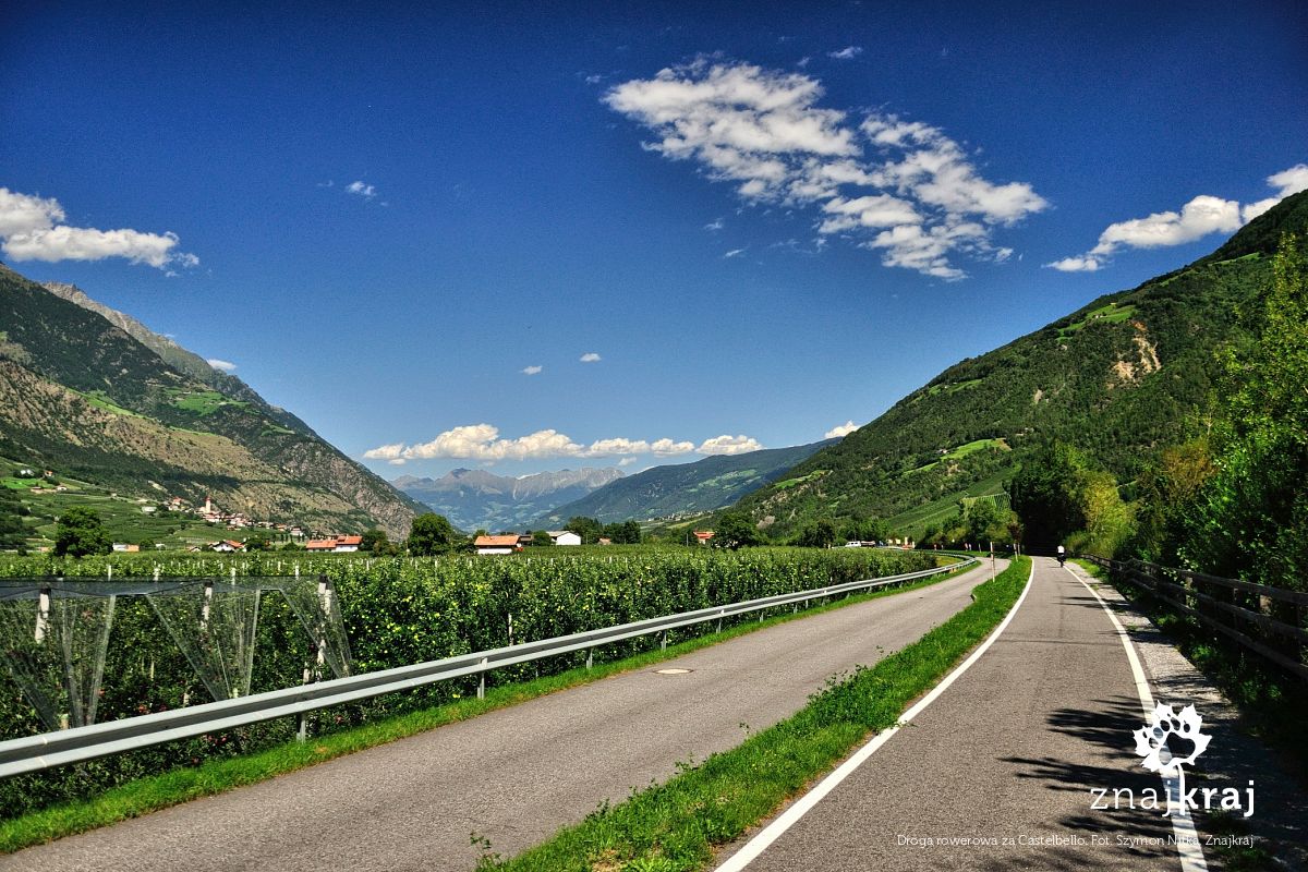 Droga rowerowa za Castelbello Droga rowerowa za Castelbello