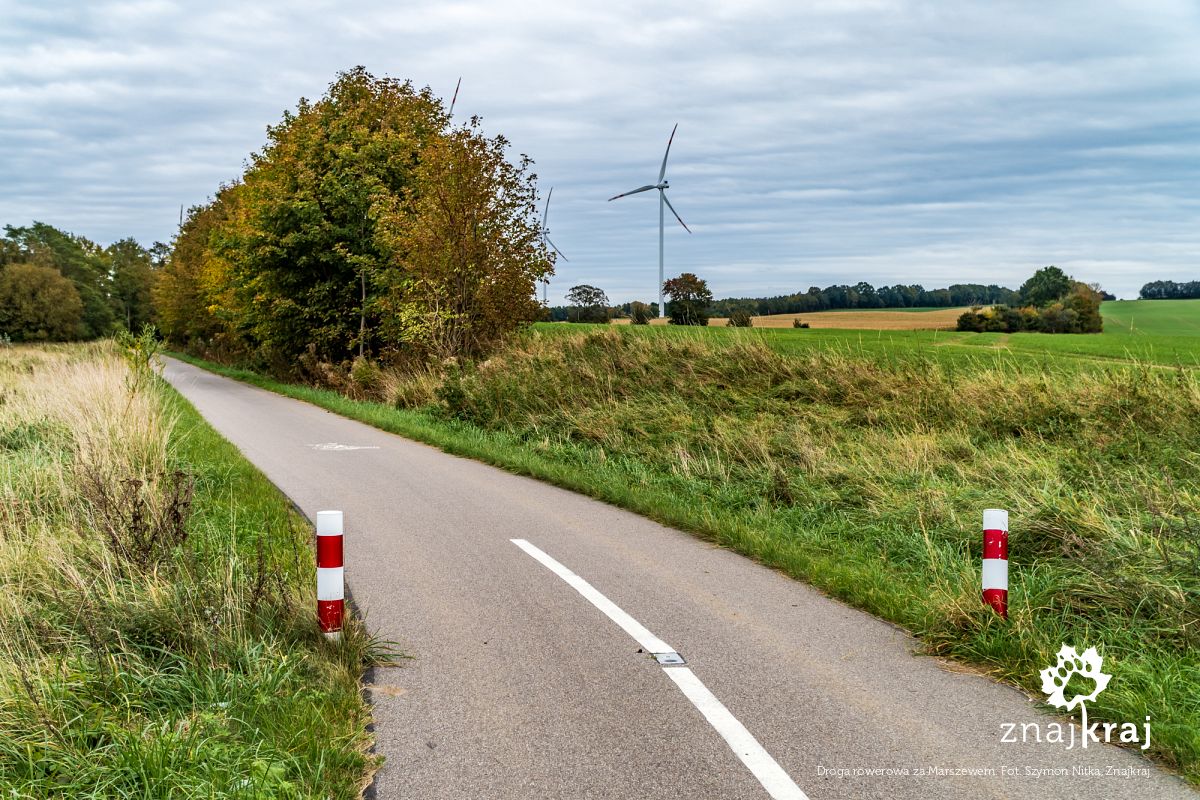 Droga rowerowa za Marszewem