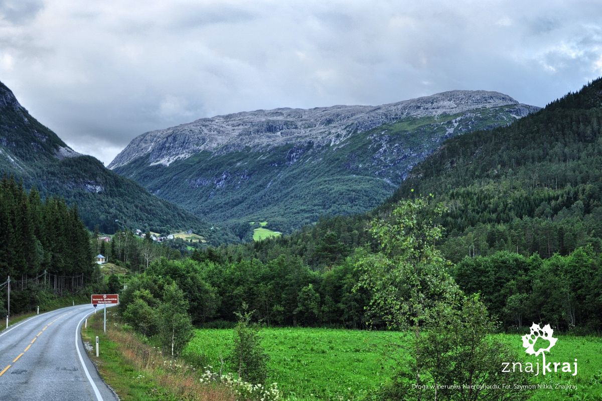 Droga w kierunku Naeroyfjordu Droga w kierunku Naeroyfjordu