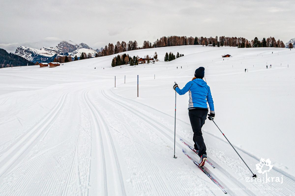 Dziarskim krokiem po Alpe di Siusi - Seiser Alm Dziarskim krokiem po Alpe di Siusi - Seiser Alm