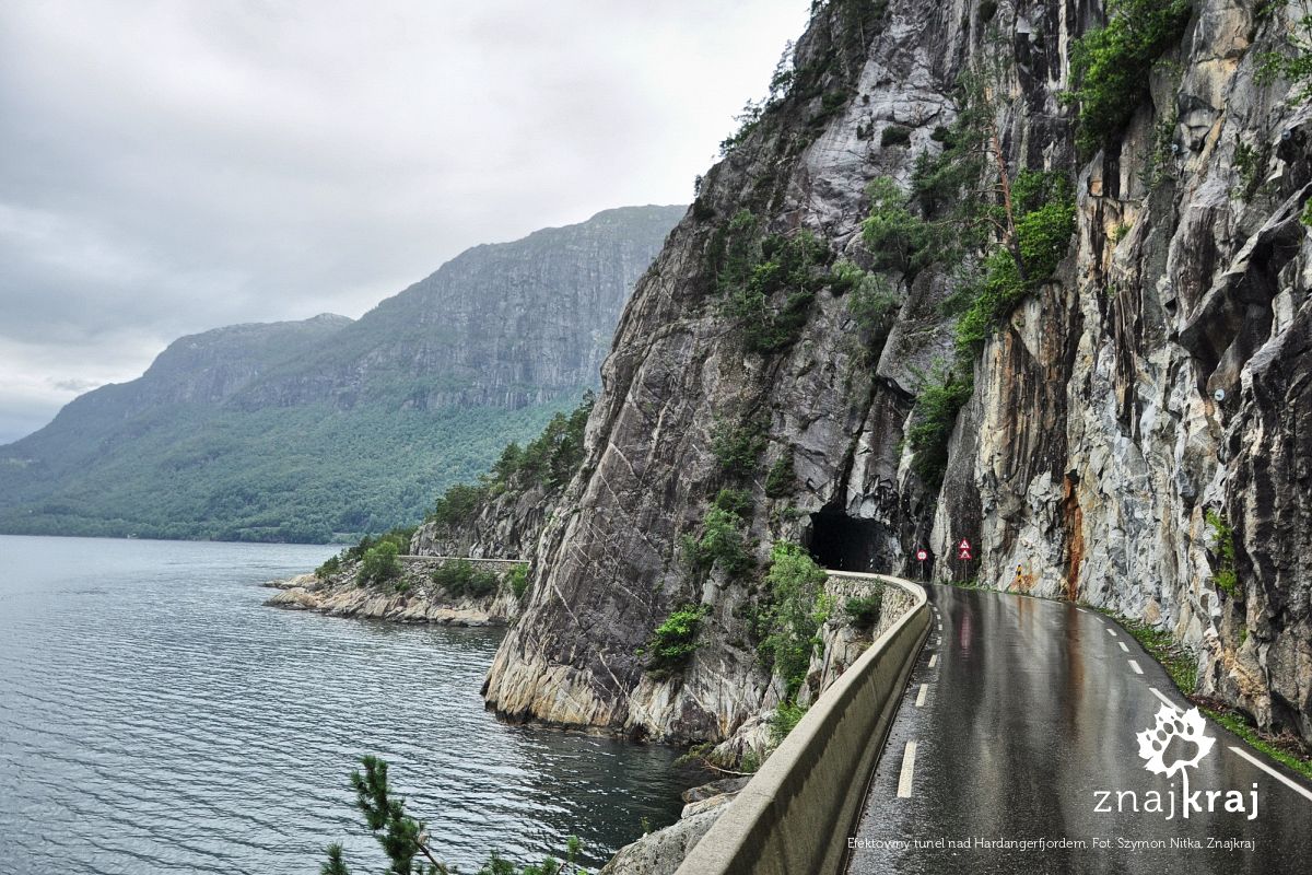 Efektowny tunel nad Hardangerfjordem