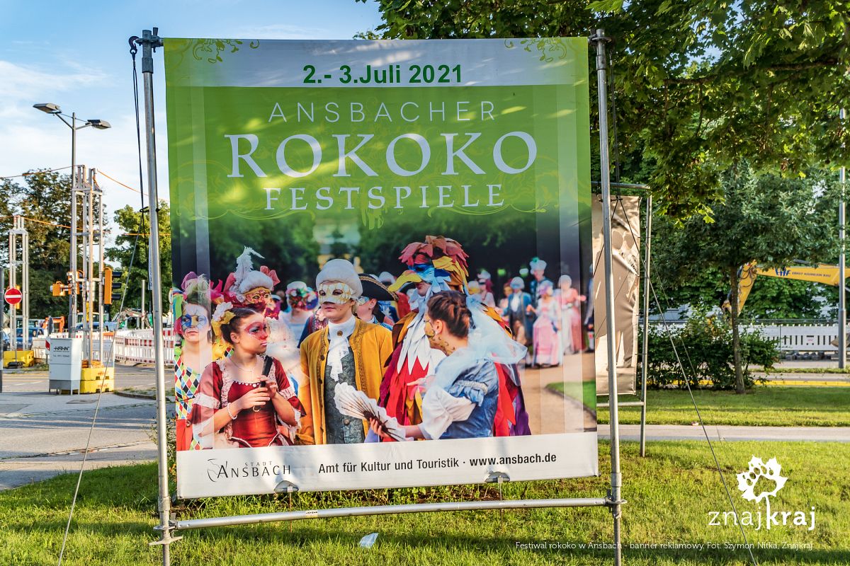 Festiwal rokoko w Ansbach - banner reklamowy