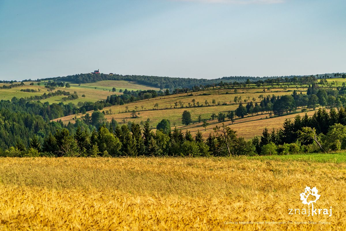 Górniczy krajobraz przed Altenbergiem