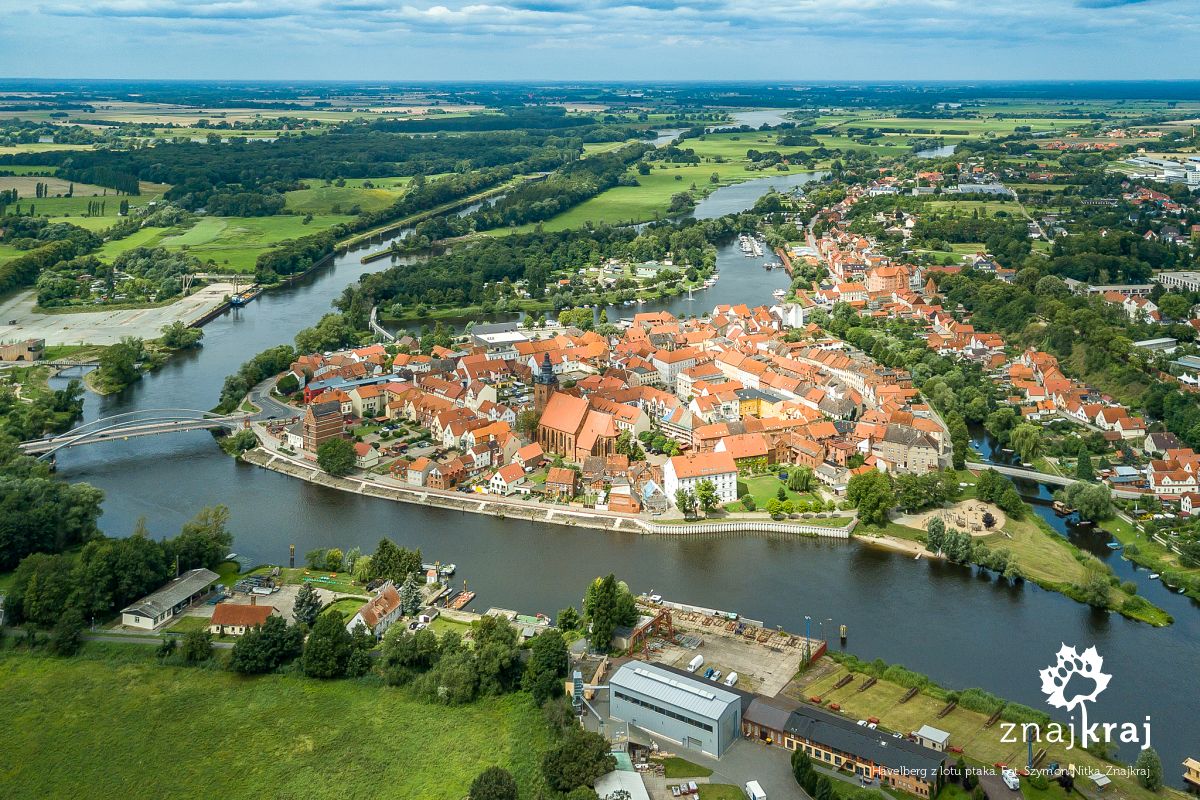 Havelberg z lotu ptaka
