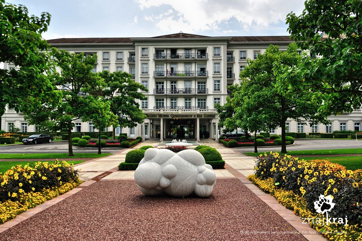 Hotel w głównym parku uzdrowiska Hotel w głównym parku uzdrowiska