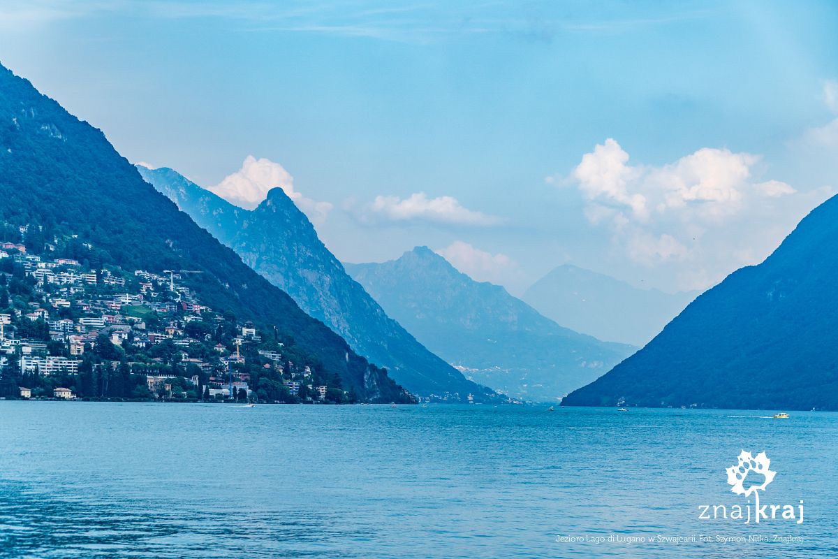 Jezioro Lago di Lugano w Szwajcarii