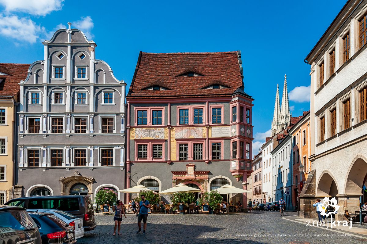 Kamienice przy Dolnym Rynku w Görlitz