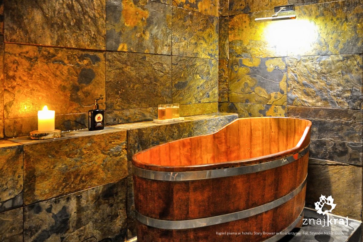 Kąpiel piwna w hotelu Stary Browar w Kościerzynie