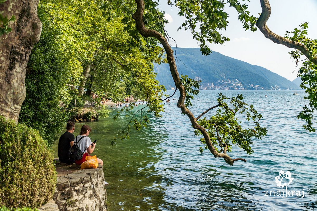 Kąpielisko w Lugano w Szwajcarii