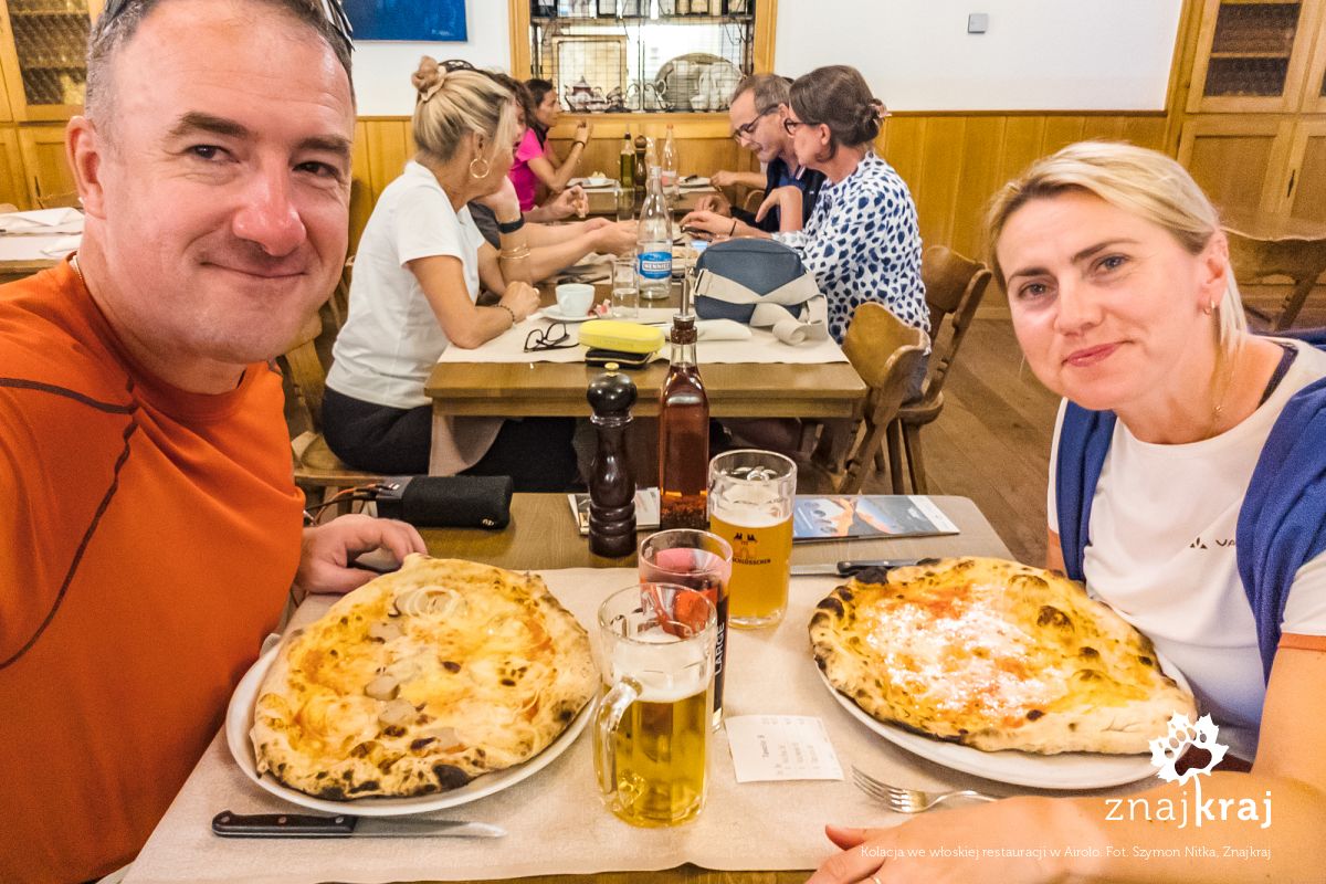 Kolacja we włoskiej restauracji w Airolo