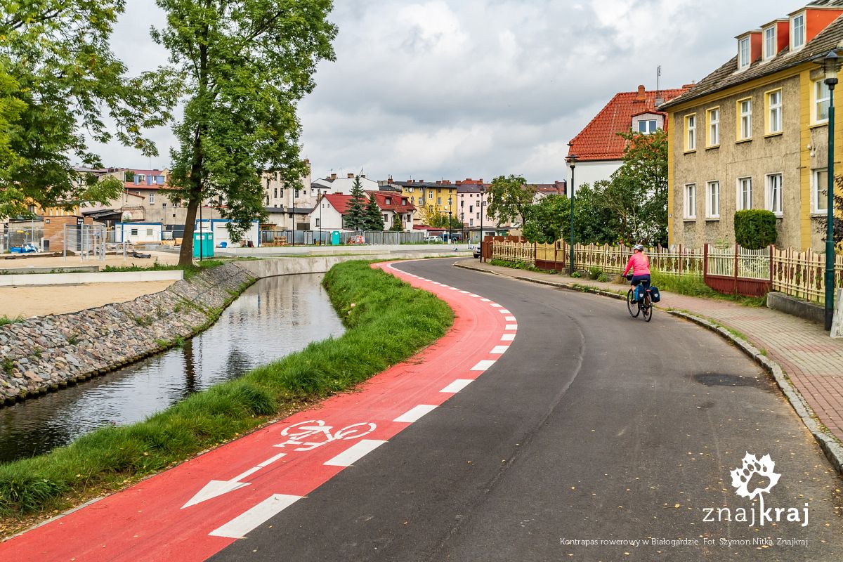 Kontrapas rowerowy w Białogardzie