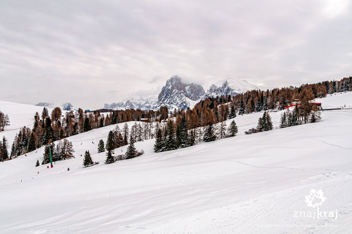 Krajobraz Alpe di Siusi Krajobraz Alpe di Siusi