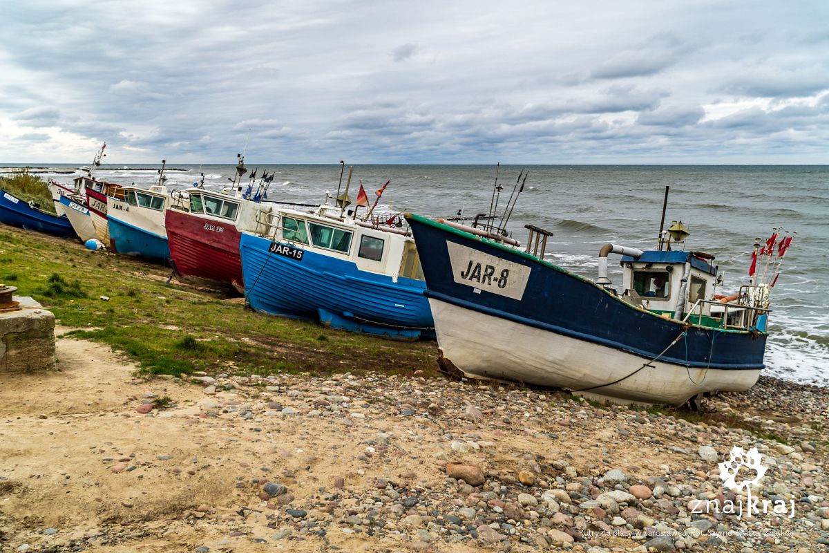 Kutry na plaży w Jarosławcu