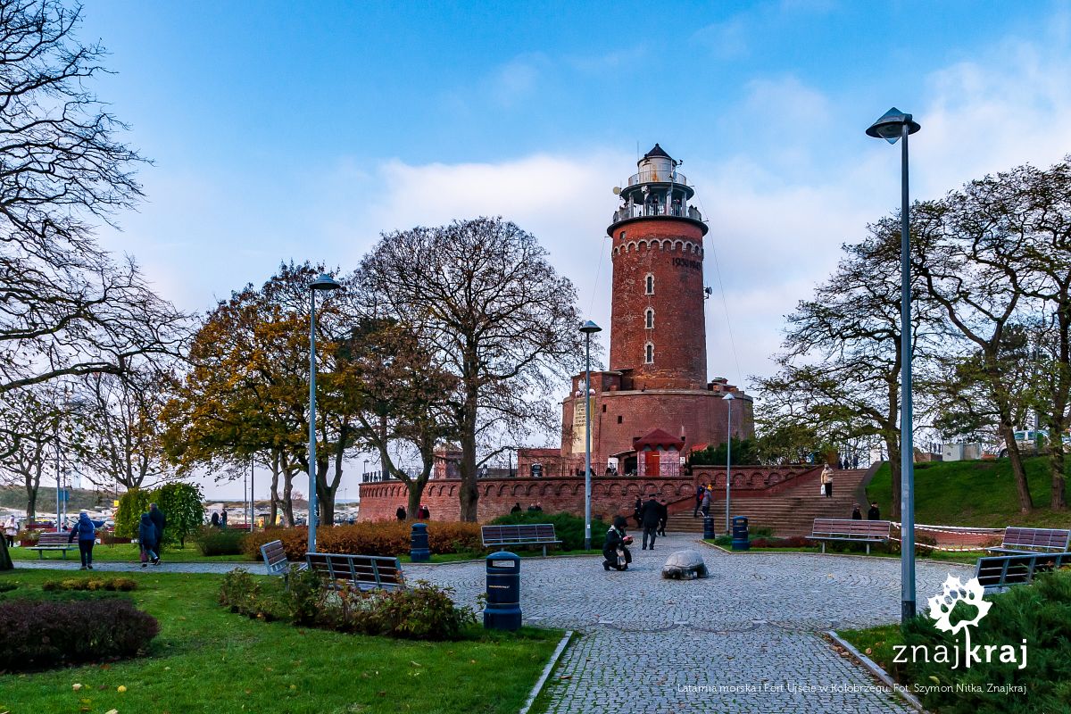 Latarnia morska i Fort Ujście w Kołobrzegu