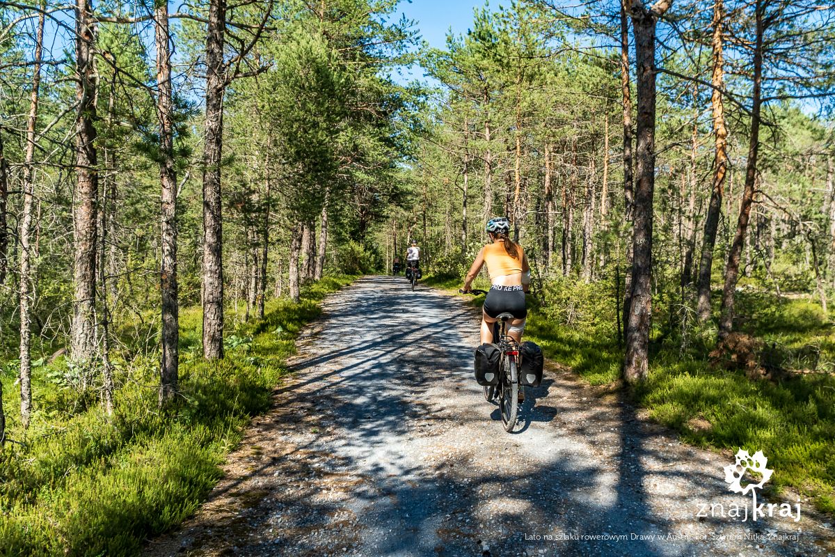 Lato na szlaku rowerowym Drawy w Austrii