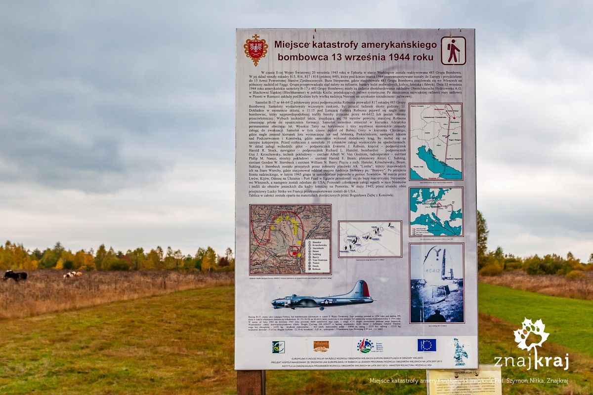 Miejsce katastrofy amerykańskiego samolotu Miejsce katastrofy amerykańskiego samolotu