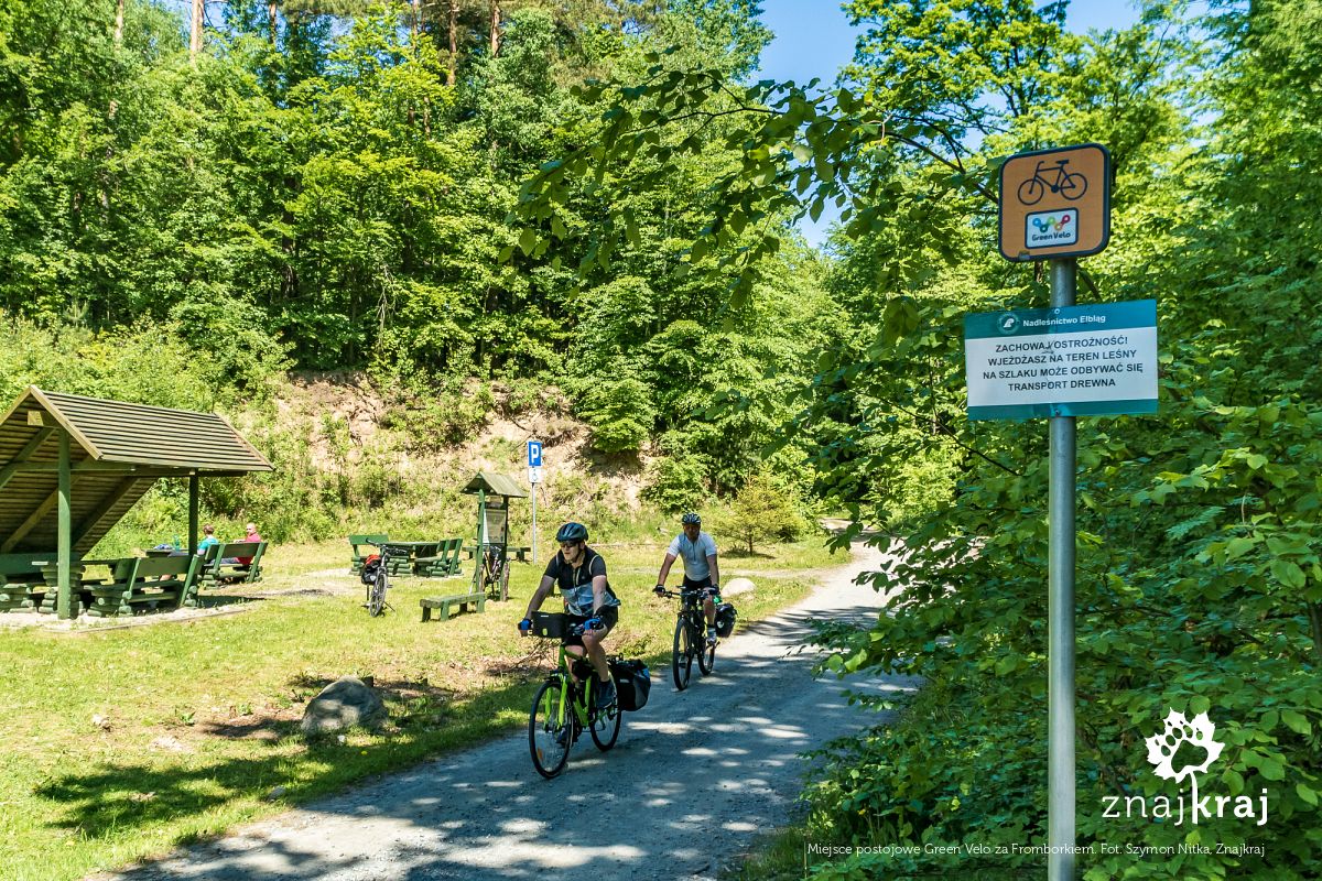 Miejsce postojowe Green Velo za Fromborkiem