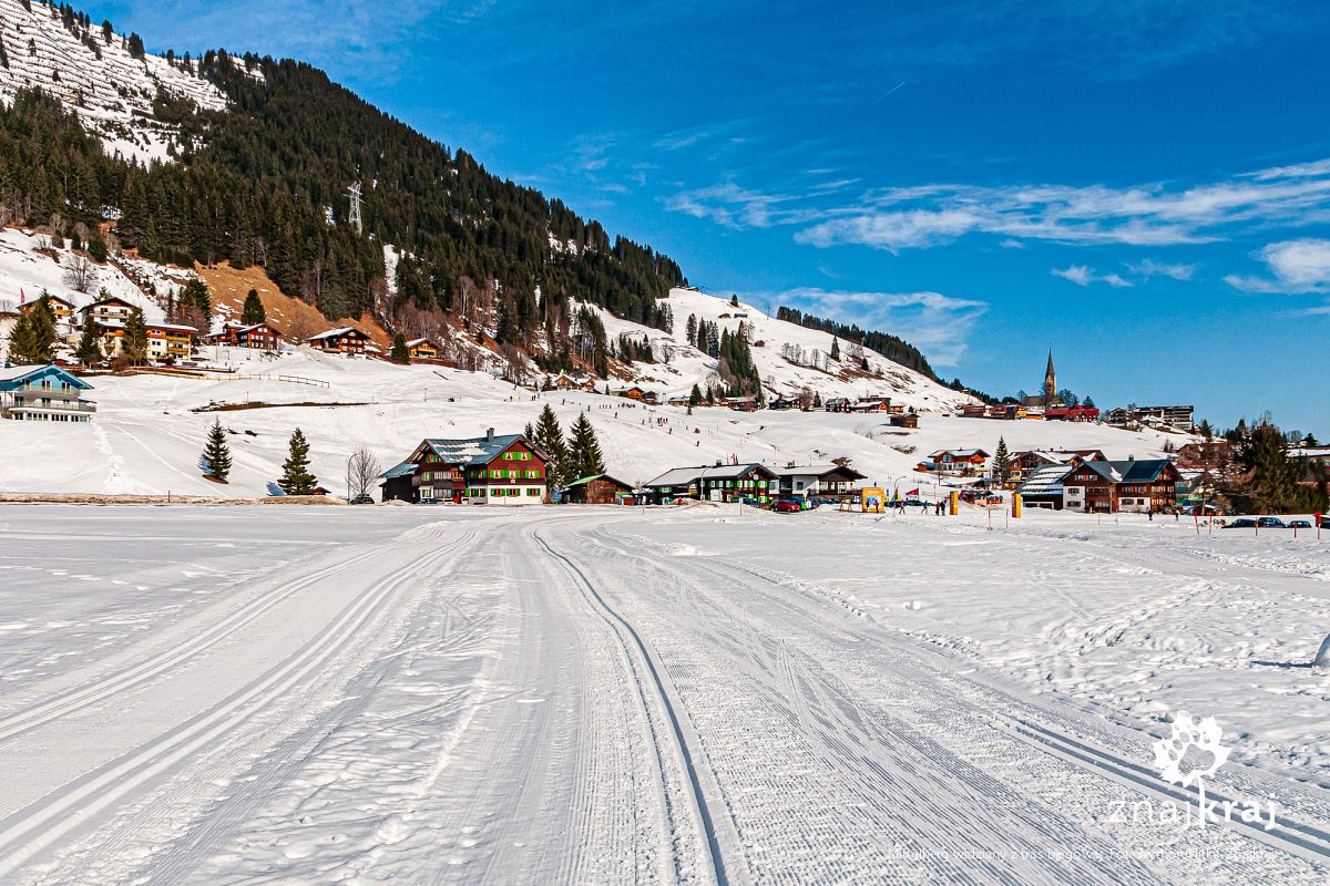Mittelberg widziany z tras biegowej Mittelberg widziany z tras biegowej