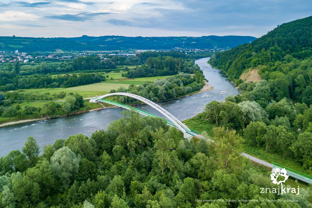 Most rowerowy Velo Dunajec w Małopolsce
