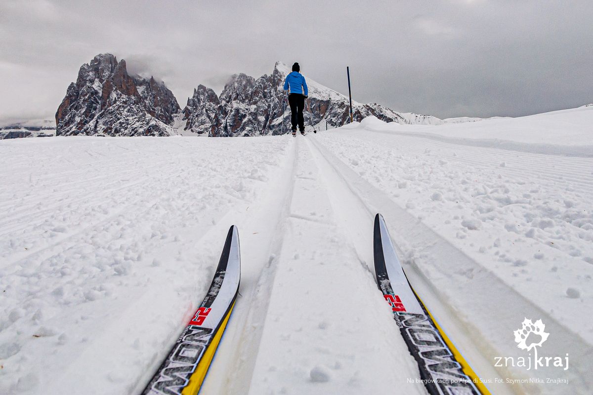 Na biegówkach po Alpe di Siusi Na biegówkach po Alpe di Siusi