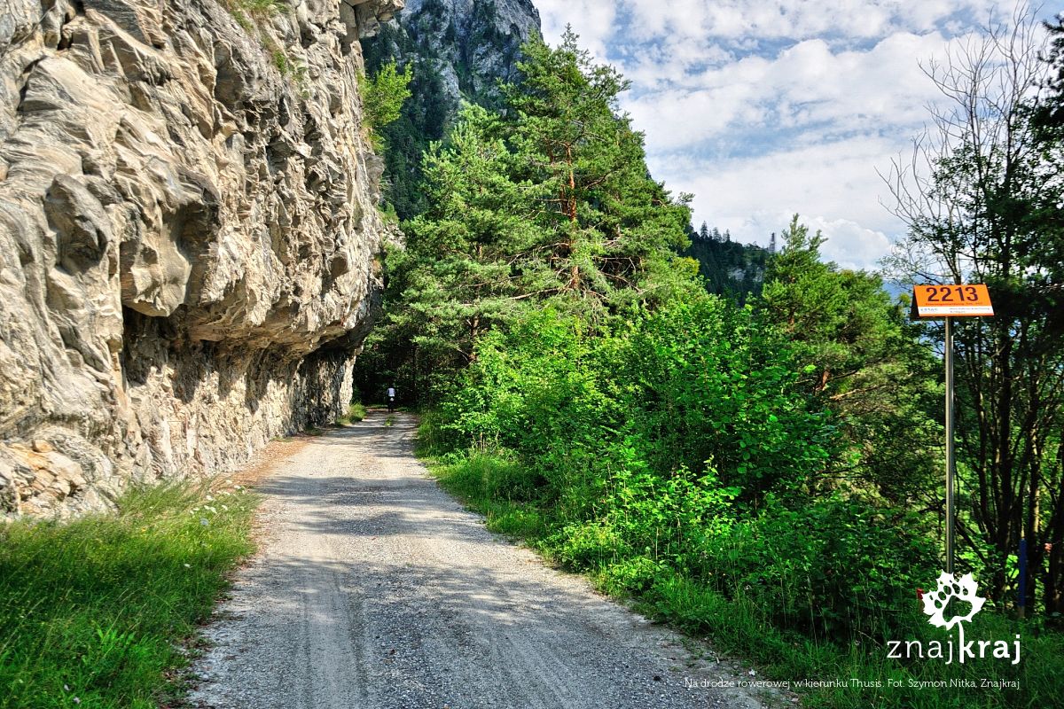 Na drodze rowerowej w kierunku Thusis Na drodze rowerowej w kierunku Thusis