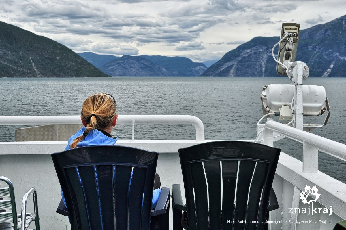 Na pokładzie promu na Sognefjordzie Na pokładzie promu na Sognefjordzie
