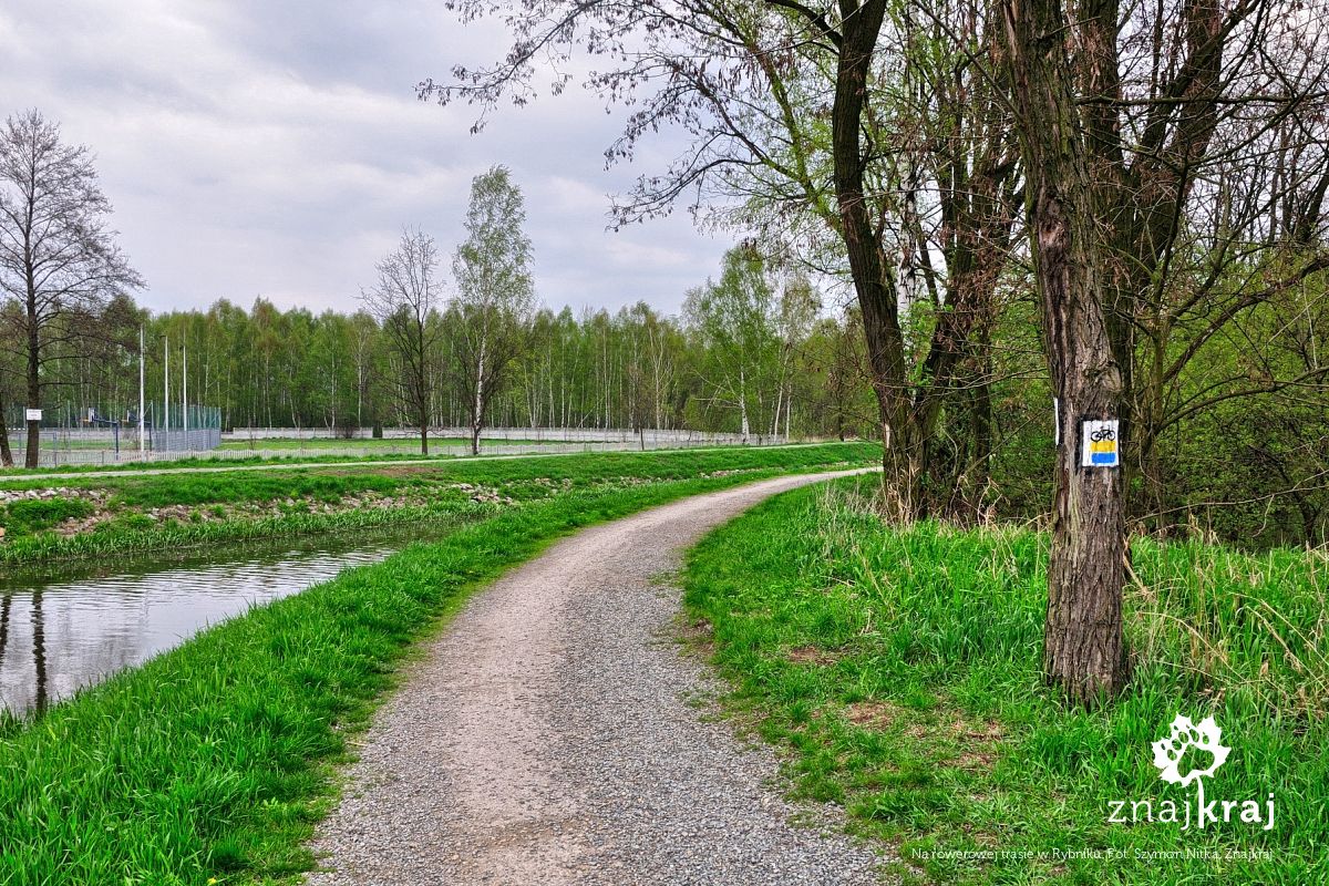 Na rowerowej trasie w Rybniku Na rowerowej trasie w Rybniku