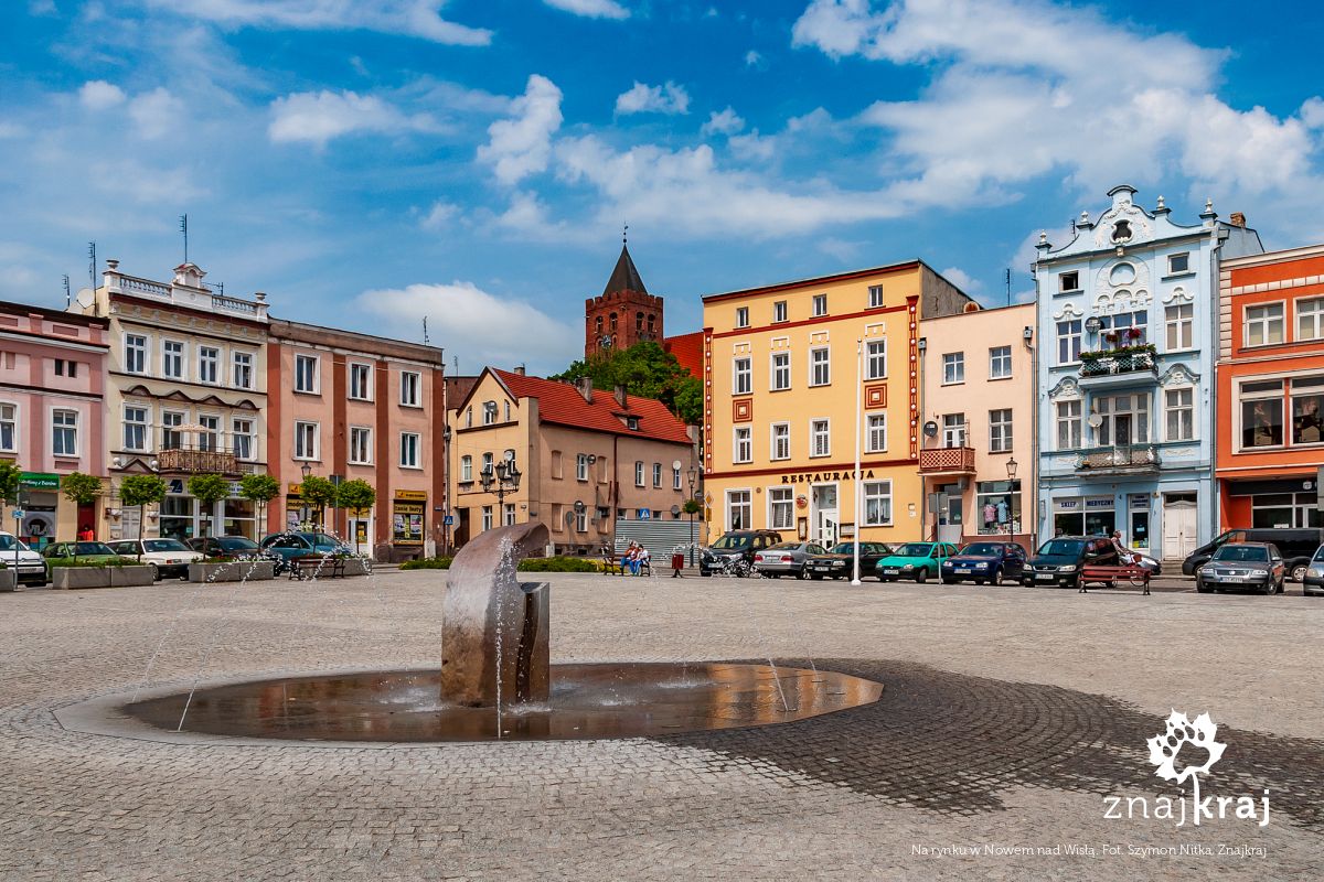 Na rynku w Nowem nad Wisłą