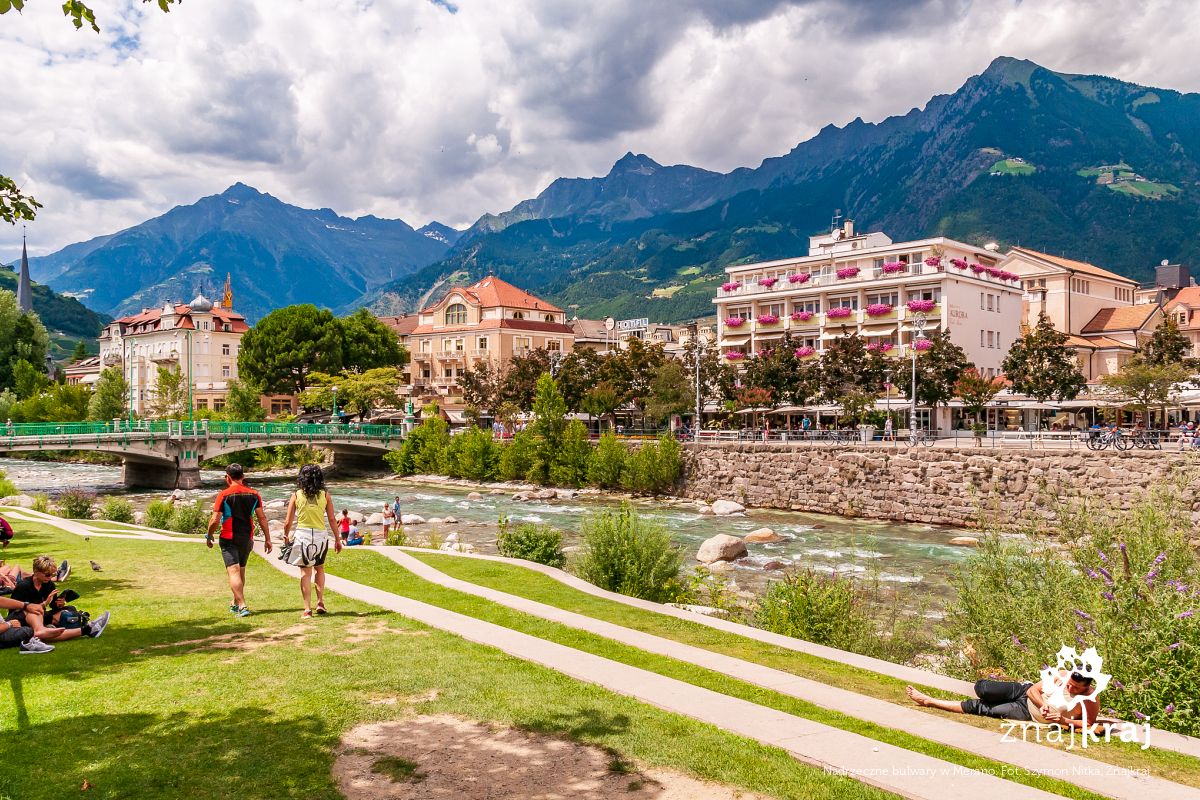 Nadrzeczne bulwary w Merano