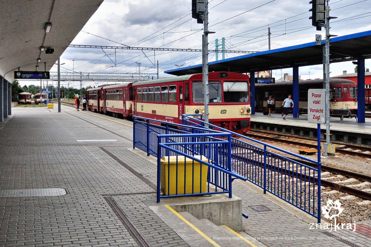 Najpopularniejszy pociąg w Czechach na stacji Znojmo Najpopularniejszy pociąg w Czechach na stacji Znojmo