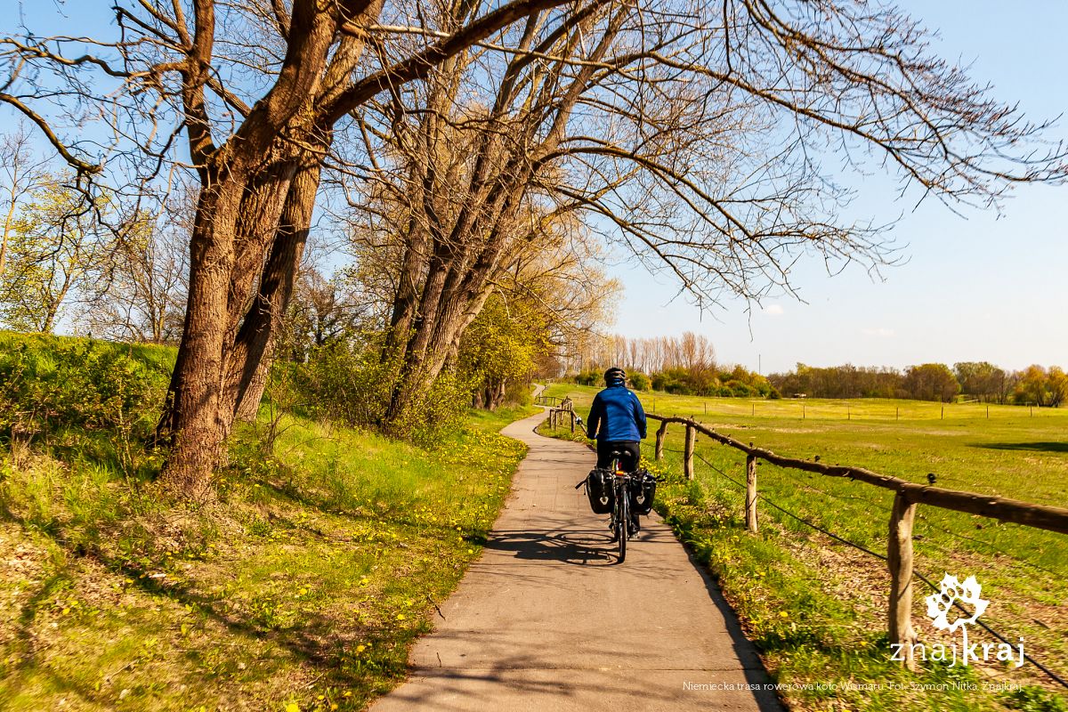 Niemiecka trasa rowerowa koło Wismaru