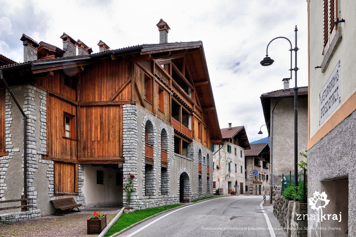 Nowoczesna architektura w połączeniu ze starą w Preore Nowoczesna architektura w połączeniu ze starą w Preore