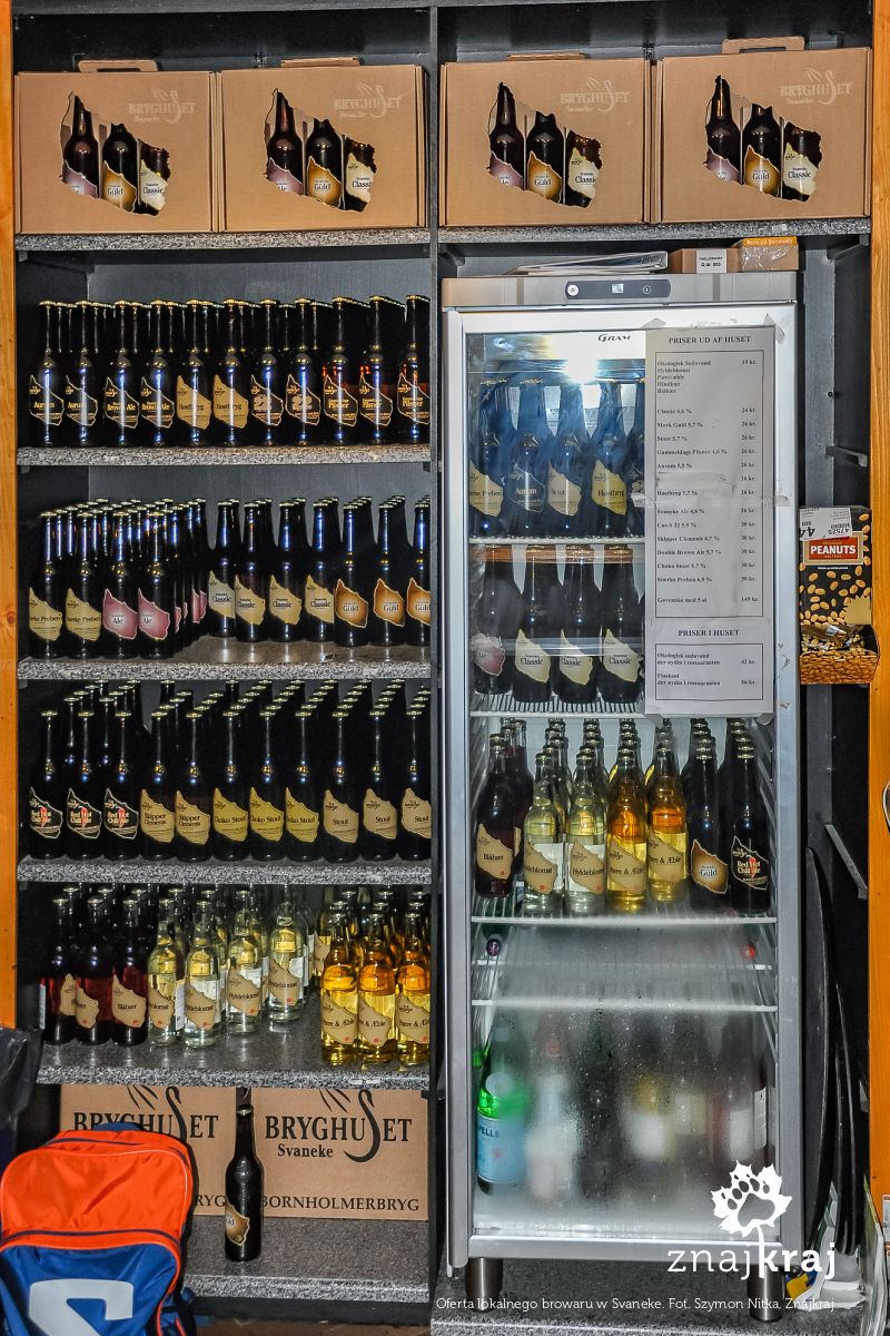 Oferta lokalnego browaru w Svaneke